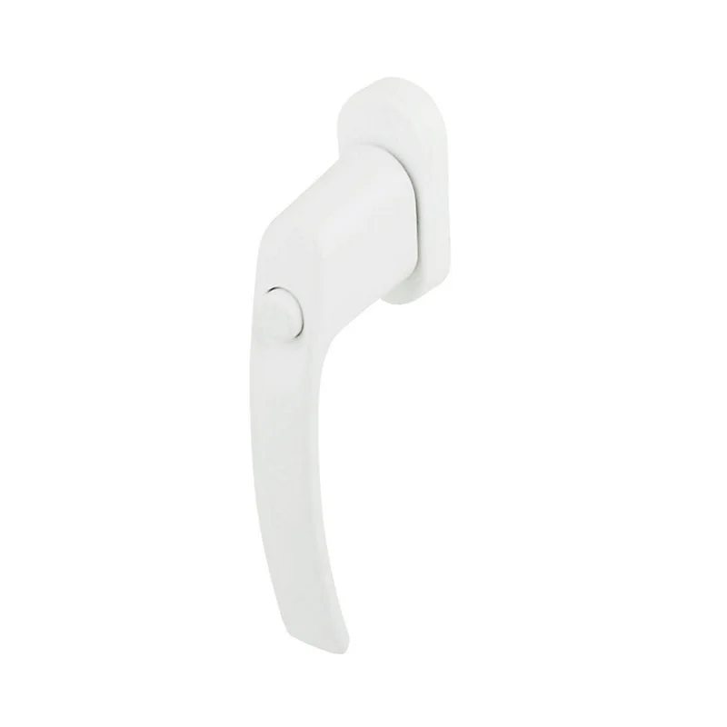 Poignée de fenêtre avec bouton-poussoir Miniac VINYLE blanc l.2,9 x H.15,4 x P.6 cm