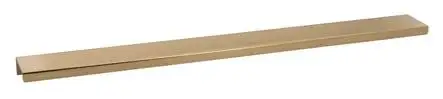 Poignée profil Way 0518 aluminium Laiton brossé pour rangement modulable