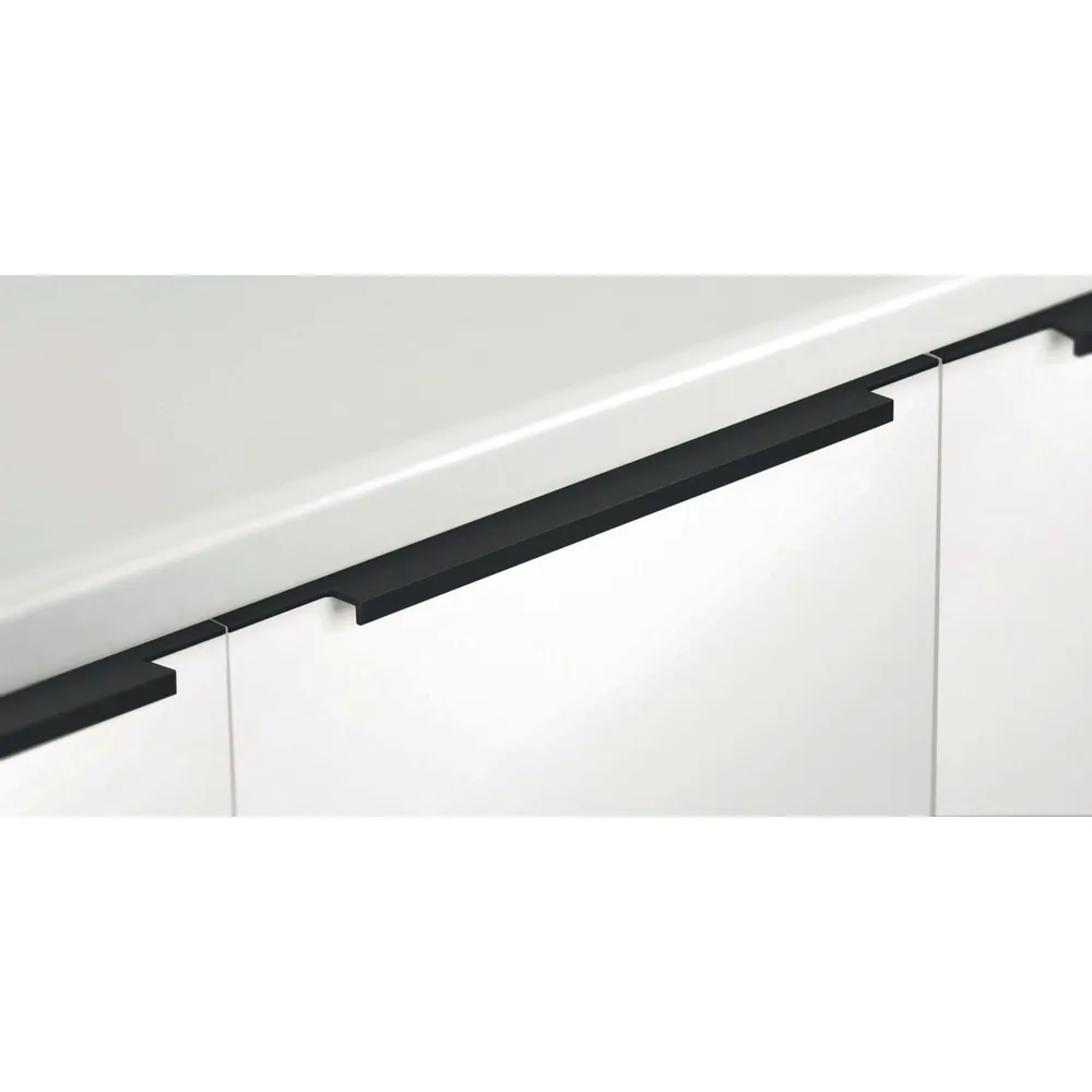 Équerre de fixation Poignée Profil 771 Aluminium Noir mat anodisé brossé