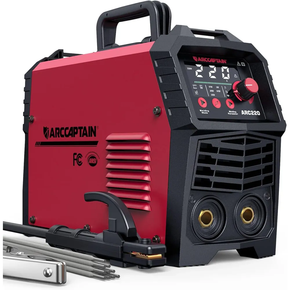 ARCCAPTAIN ARC220 220A 10PCS Rods Stick Welder ARC/Lift TIG Welding Machine Ardent Start Arc force and Anti-Stick