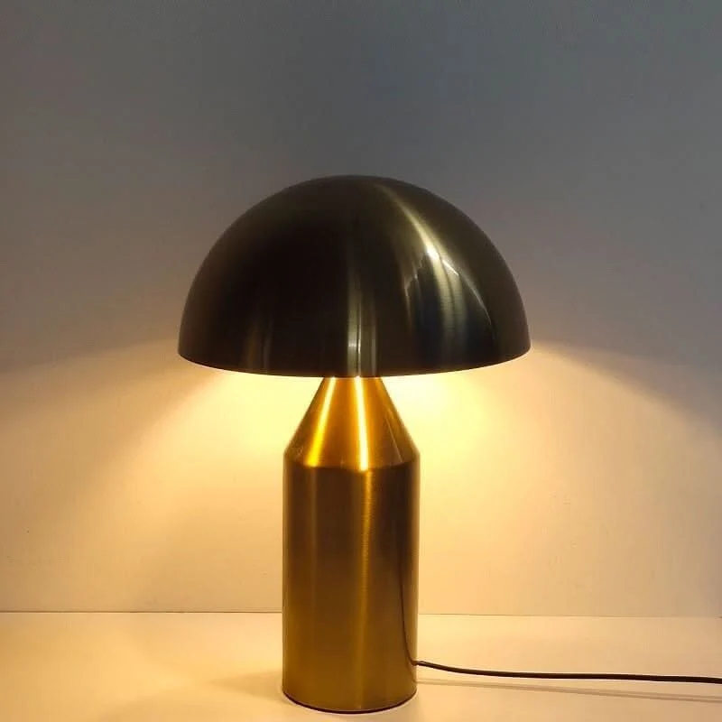 Lampe de Chevet Champignon | Lueur Élégante en blanc mat