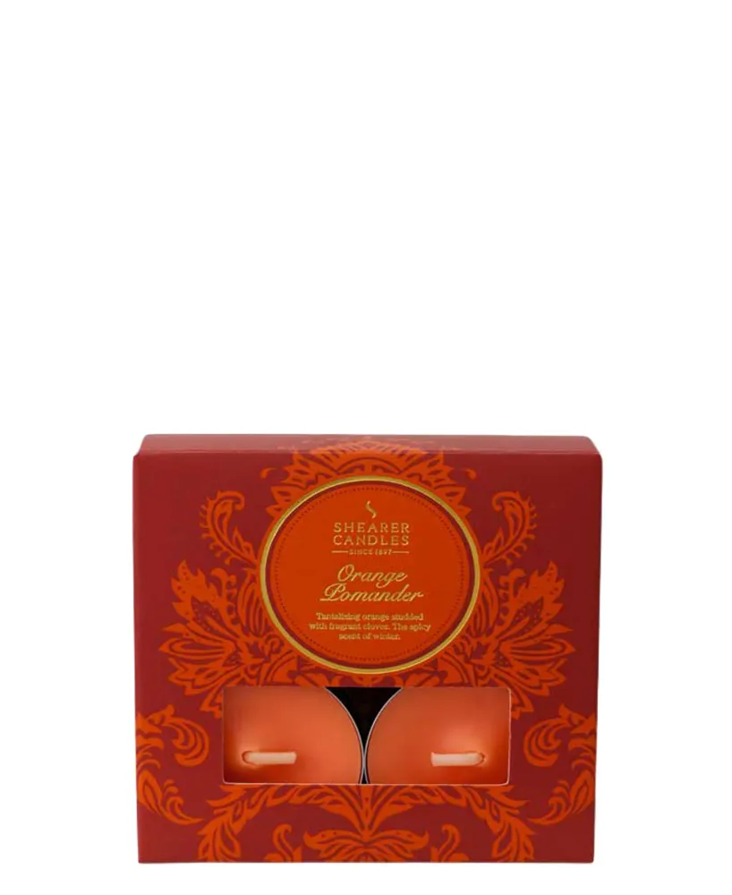 Shearer Candles Orange Pomander Tea Lights pour système d'éclairage intelligent