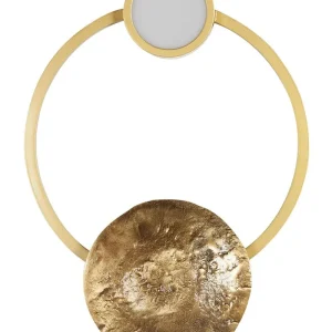 Wandlamp LED goud PONUGA avec protection IP44