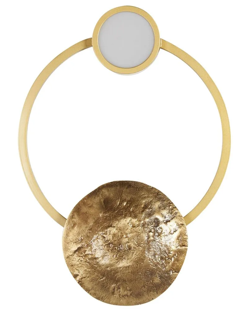Wandlamp LED goud PONUGA avec protection IP44