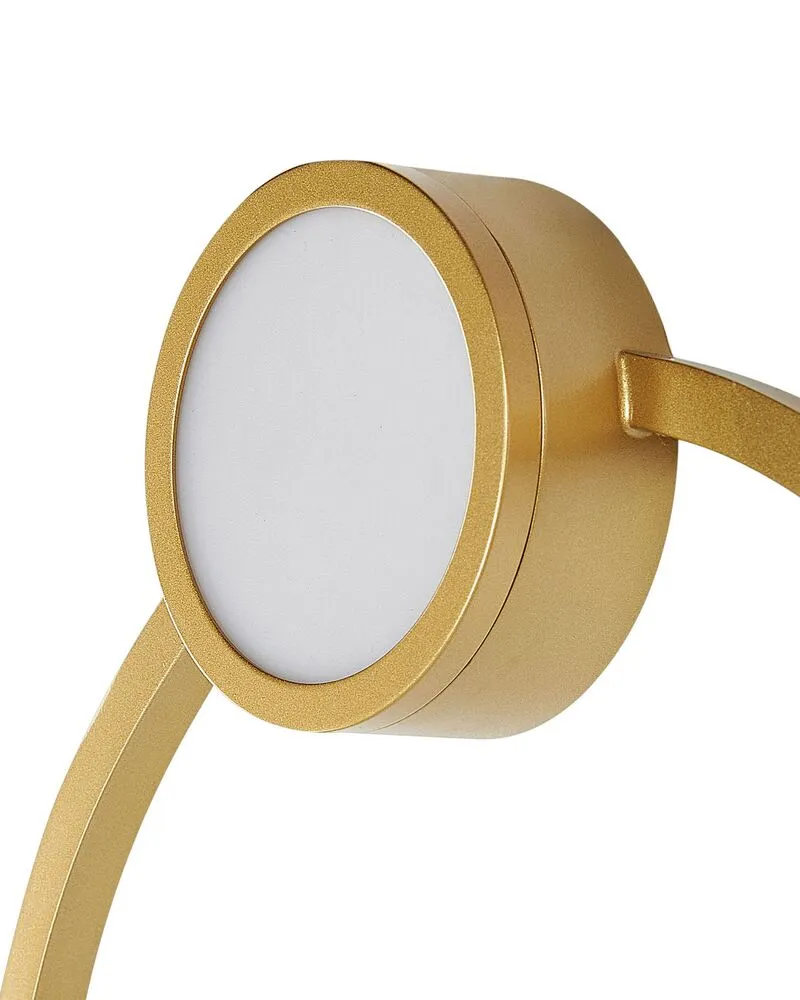 Wandlamp LED goud PONUGA avec protection IP44