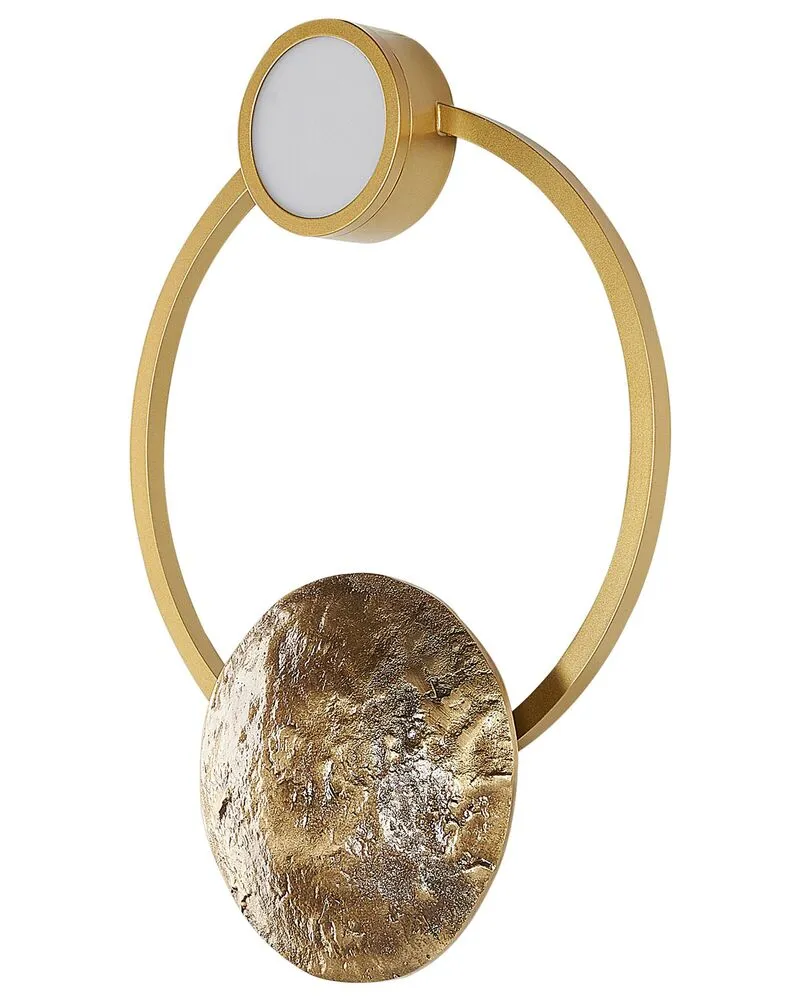 Wandlamp LED goud PONUGA avec protection IP44