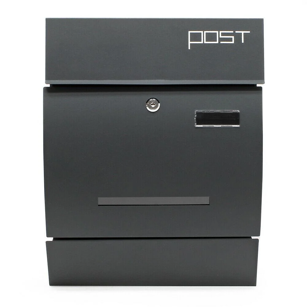 Boite aux lettres design actuel boite murale porte-journaux anthracite 16_0000062