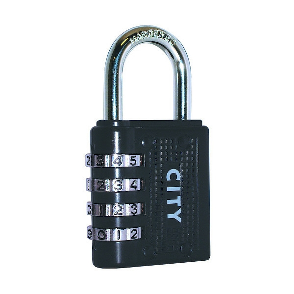 Cadenas à combinaison CITY alliage de zinc - Largeur du coffre : 41,6 mm - Diamètre de l'anse : 6,3 mm - Hauteur de l...