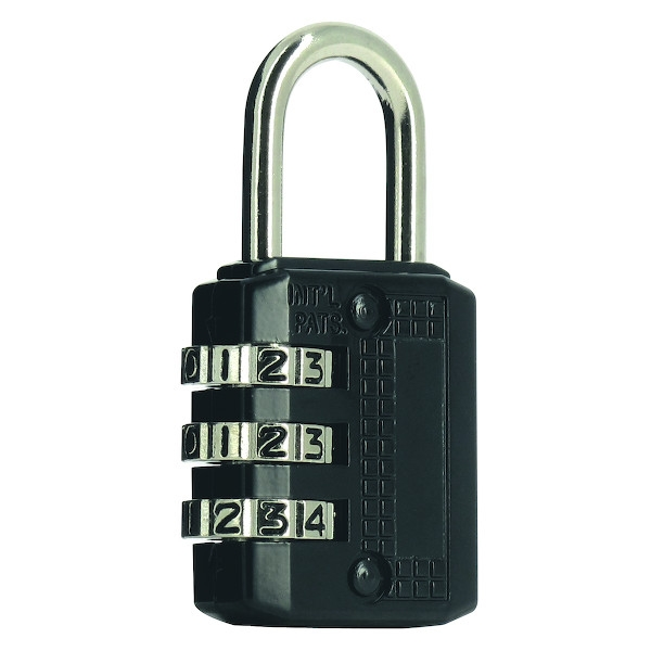 Cadenas à combinaison CITY alliage de zinc - Largeur du coffre : 41,6 mm - Diamètre de l'anse : 6,3 mm - Hauteur de l...