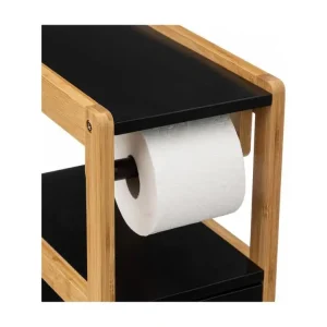 Barre de douche Meuble dérouleur WC 1 porte noir Natureo 5five - Noir