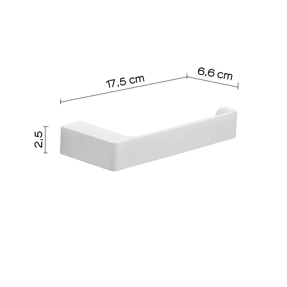 Haute Qualité Porte-rouleau mural Gedy série Pirenei - Blanc Mat