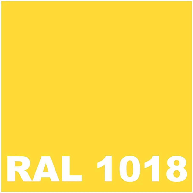 Peinture Sol Bois - 5 L - Codeve Bois - RAL 1018 - Jaune zinc pour salle d'eau