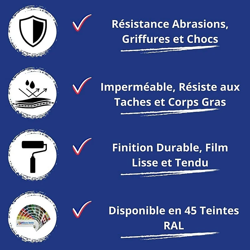Peinture Sol Bois - 5 L - Codeve Bois - RAL 1018 - Jaune zinc pour salle d'eau