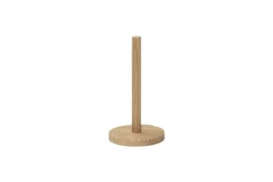 Porte-rouleau de cuisine en bois de chêne manifeste Wave Hübsch - 30cm avec adhésif fort
