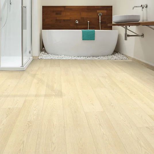 Support de brosse Sol Vinyle First - Imitation parquet bois évident - Rouleau de 4m x 29m
