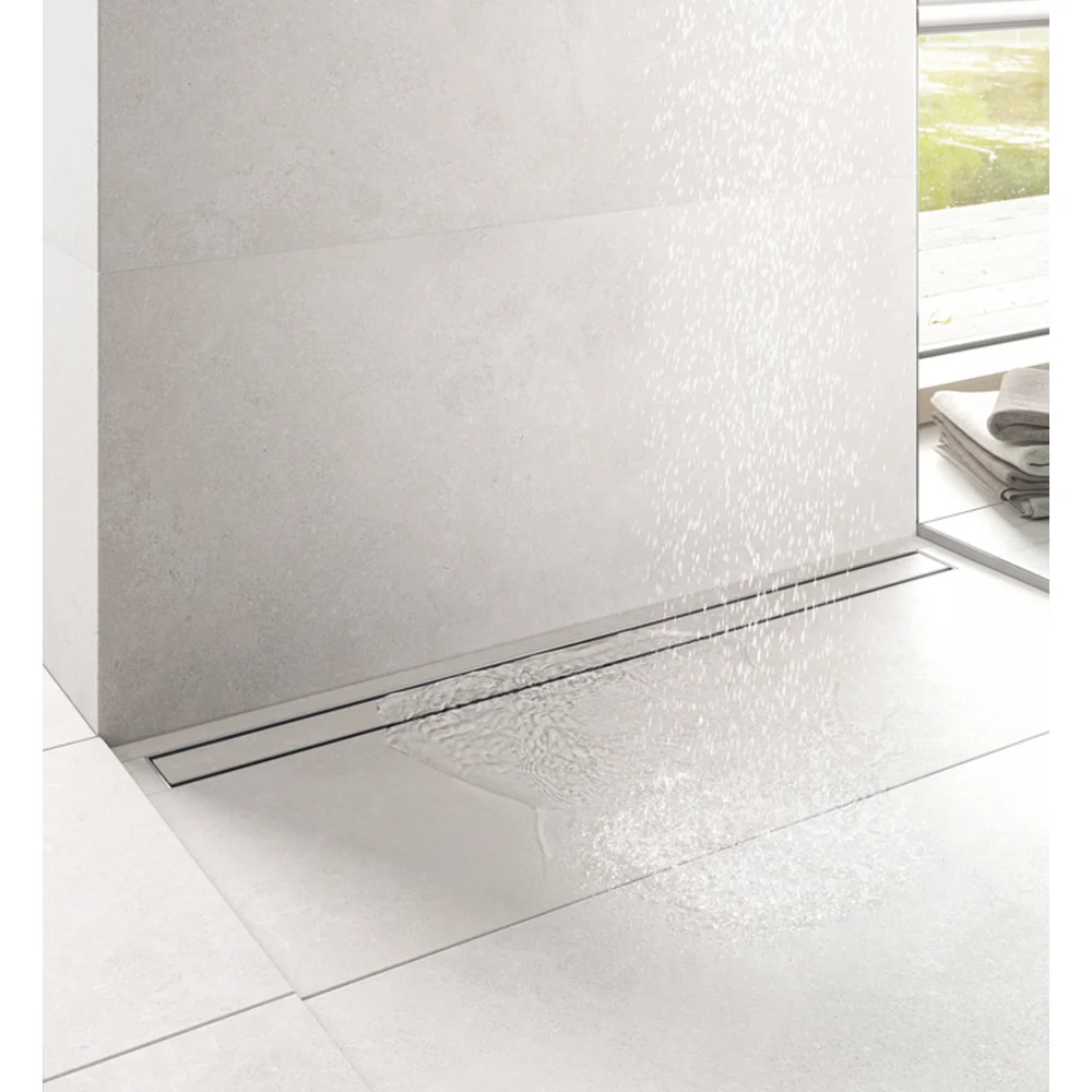 Canaletta Per Doccia Con Porta Piastrella Cm 55 - Guaina 1 M² 30 cm de long