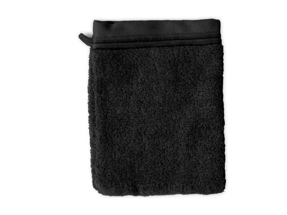 Crochet mural Parure de bain 6 pièces JULIET Noir 520 g/m2