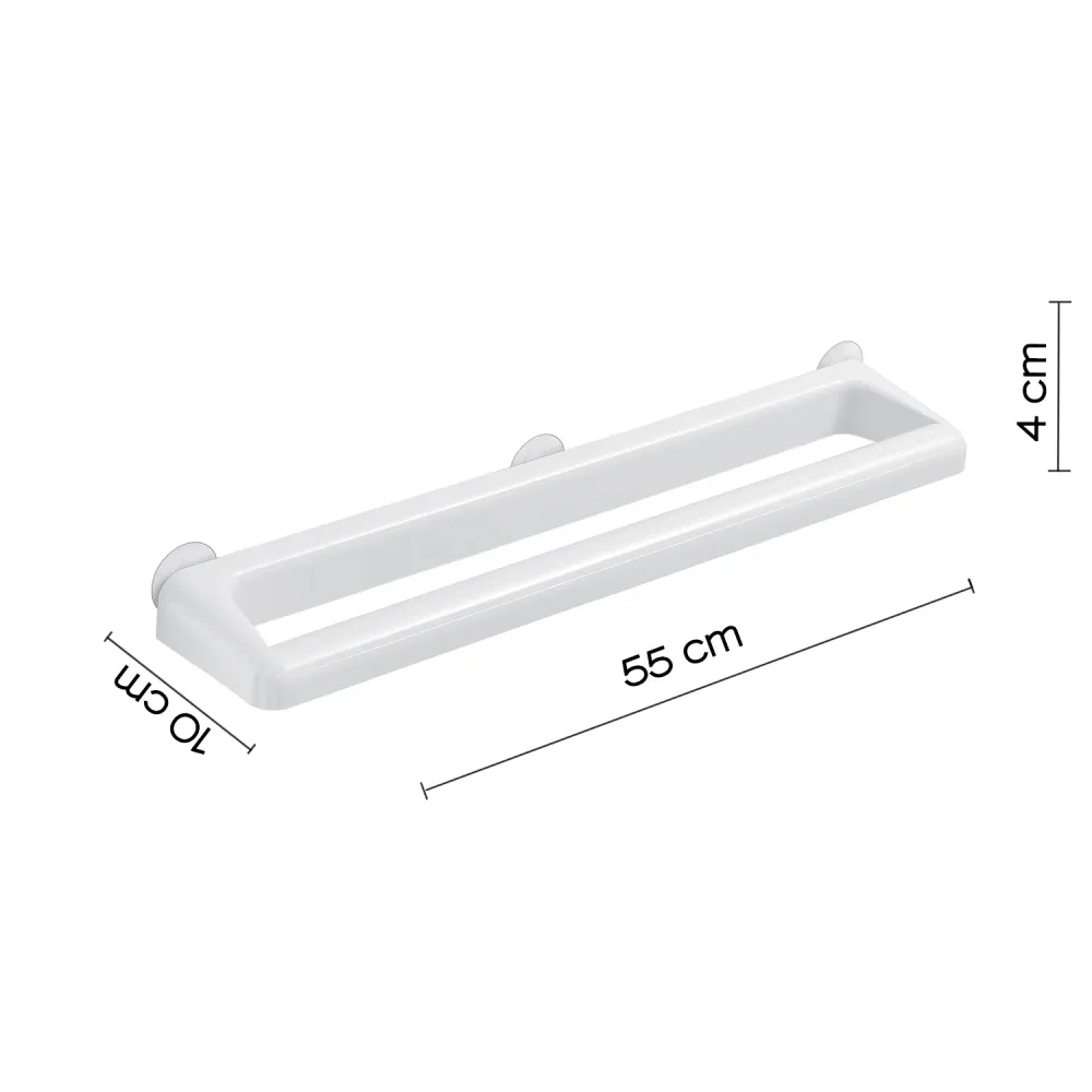 Pied de robinet Porte-serviettes 55 cm de Gedy série Junior - Blanc