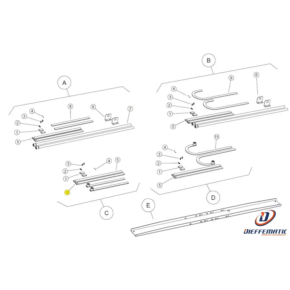 Support de serviette 755/B Braccio Dritto Con Boccola Saldata Essentiel Bazer Ricambio