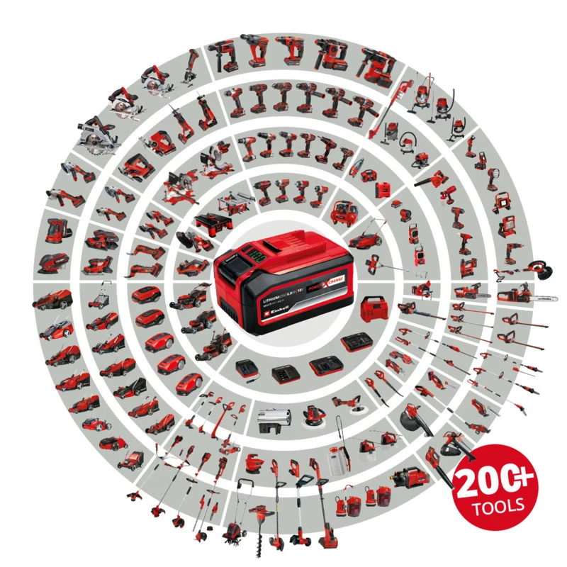 Batterie 18V 5,2Ah EINHELL Power X-Change Plus avec témoin de charge Lithium Ion