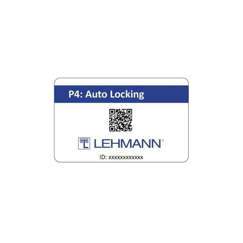 Cartes de programmation pour serrure électronique Captura Carte auto-locking 051250034 LEHMANN