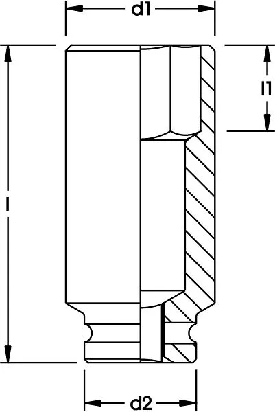 Insert de clé électrique ELORA 1 " très profond hexagonal 792LTA taille: 3/4 " 0792120285100 prendre à b...