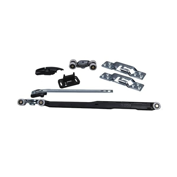 Kit pour porte bois coulissante suspendue KOMPATTO 0500/31 80KG - Longueur : 2 m - Profil U : Oui - KRONA KOBLENZ