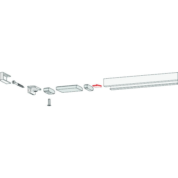 Limiteur d'ouverture pour ferme-porte 35800093 glissière TS91-92-93 - DORMAKABA