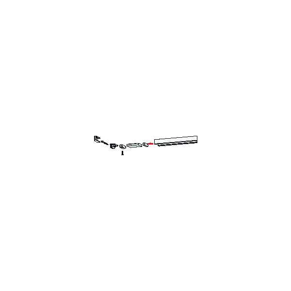 Limiteur d'ouverture pour ferme-porte 35800093 glissière TS91-92-93 - DORMAKABA
