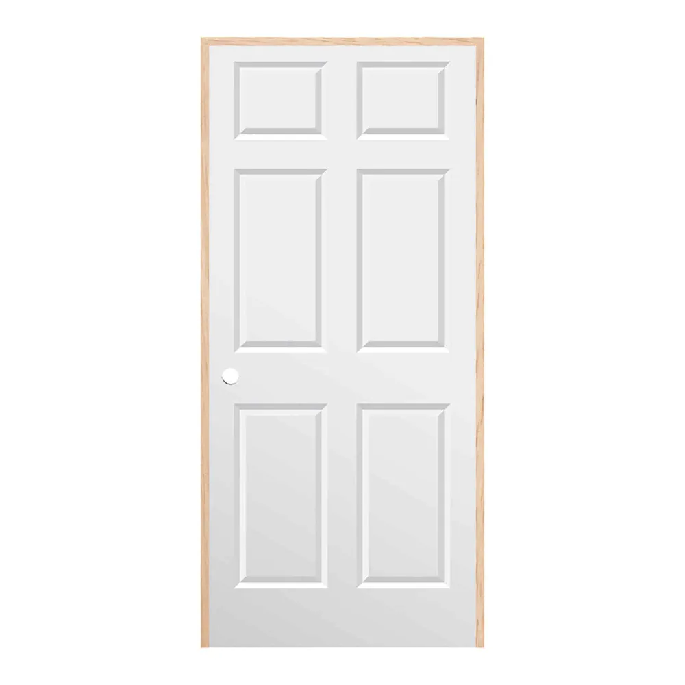 Porte prémontée d’intérieur Colonial à ouverture à droite en tirant et cadre de 3-9/16", 30"