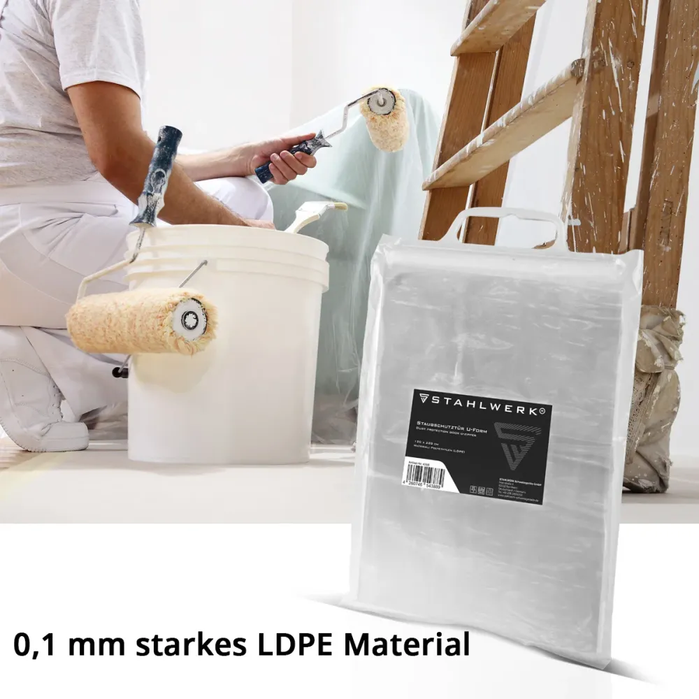 Stahlwerk Staub Protection Porte 3 Set Us-Shape Dust Porte / Dirt Lock / Dust Curtain avec une fermeture à glissière intégrée