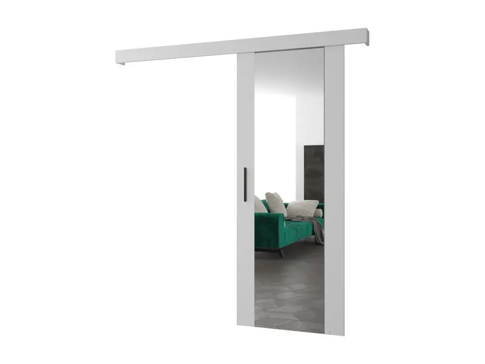 Portes coulissantes Salwador II 70x204 cm (Blanc / Blanc / Noir)