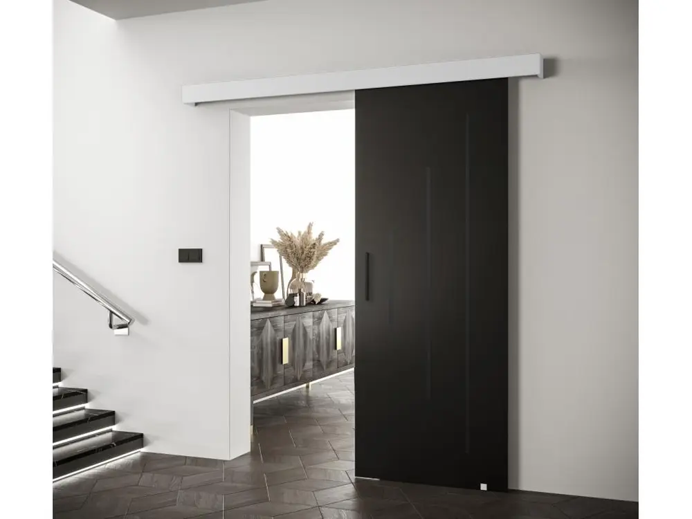Portes coulissantes Salwador Y 70x204 cm (Noir / Blanc / Noir)