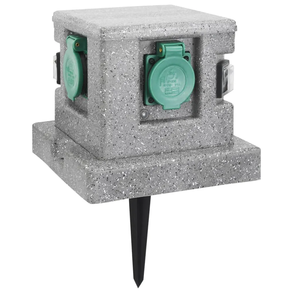 Prise programmable WiFi Prise de jardin avec capteur crépusculaire Plastique