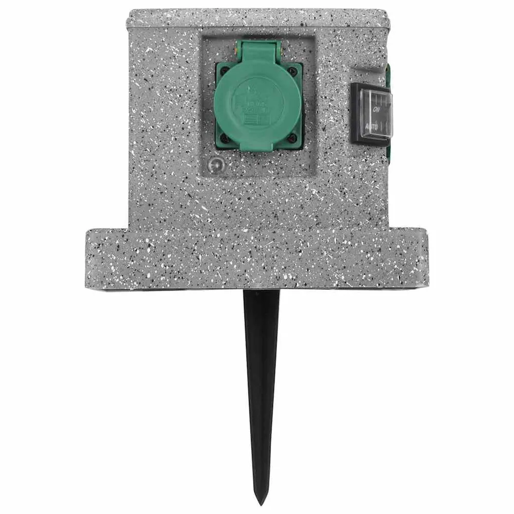 Prise programmable WiFi Prise de jardin avec capteur crépusculaire Plastique