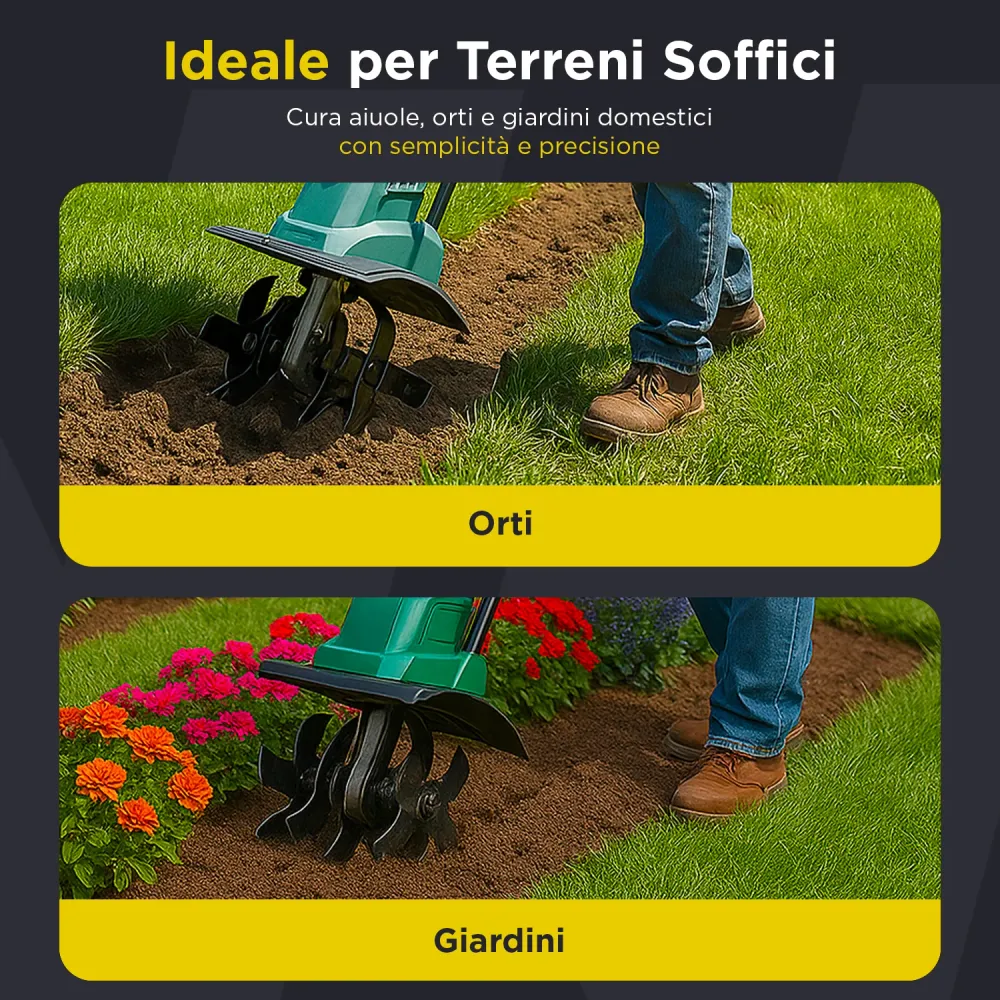 Elettrozappa Richiudibile 1050W 36cm
