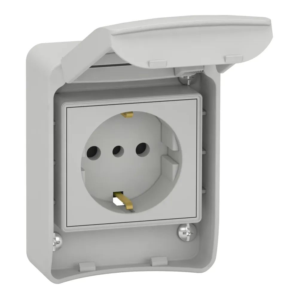 Prise programmable WiFi PRESA DA INCASSO SCHUKO 10/16A 250V 2P+T SCHNEIDER 81141