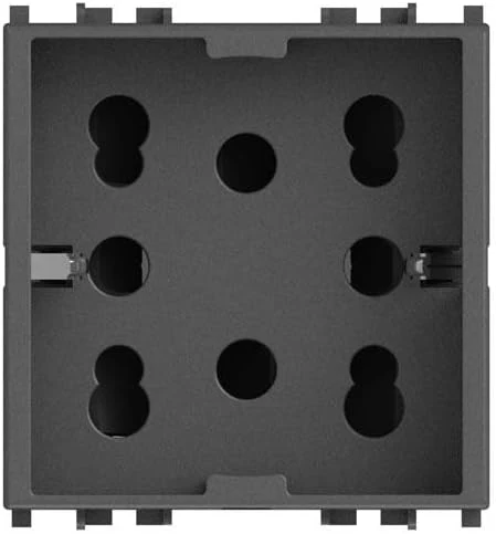 PRESA MULTISTANDARD 1 SCHUKO O 2 BIPASSO PER VIMAR ARKE' 250V GRIGIO 4BOX 4B.V19.H21