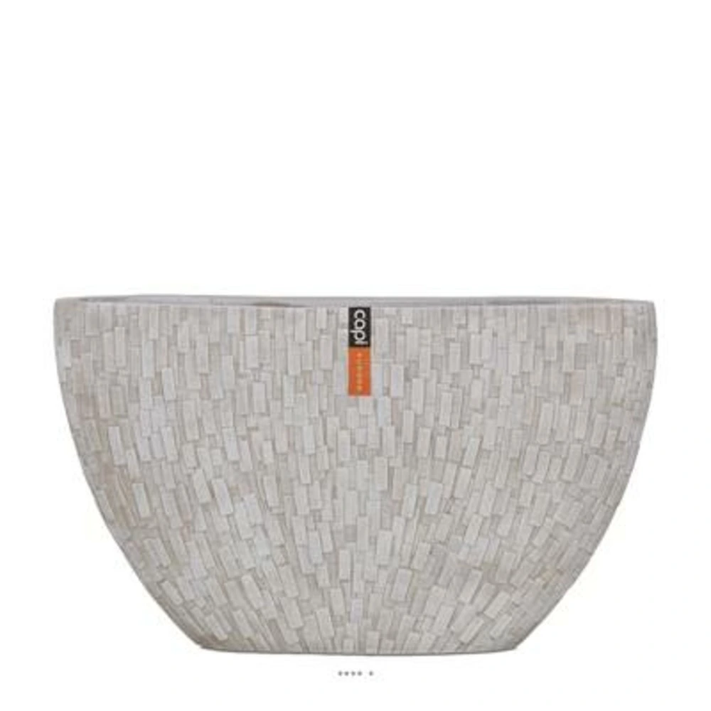 Bac stone en fibres de verre int. Bullet 59x14x35 cm sable - dimhaut: h 35 cm -