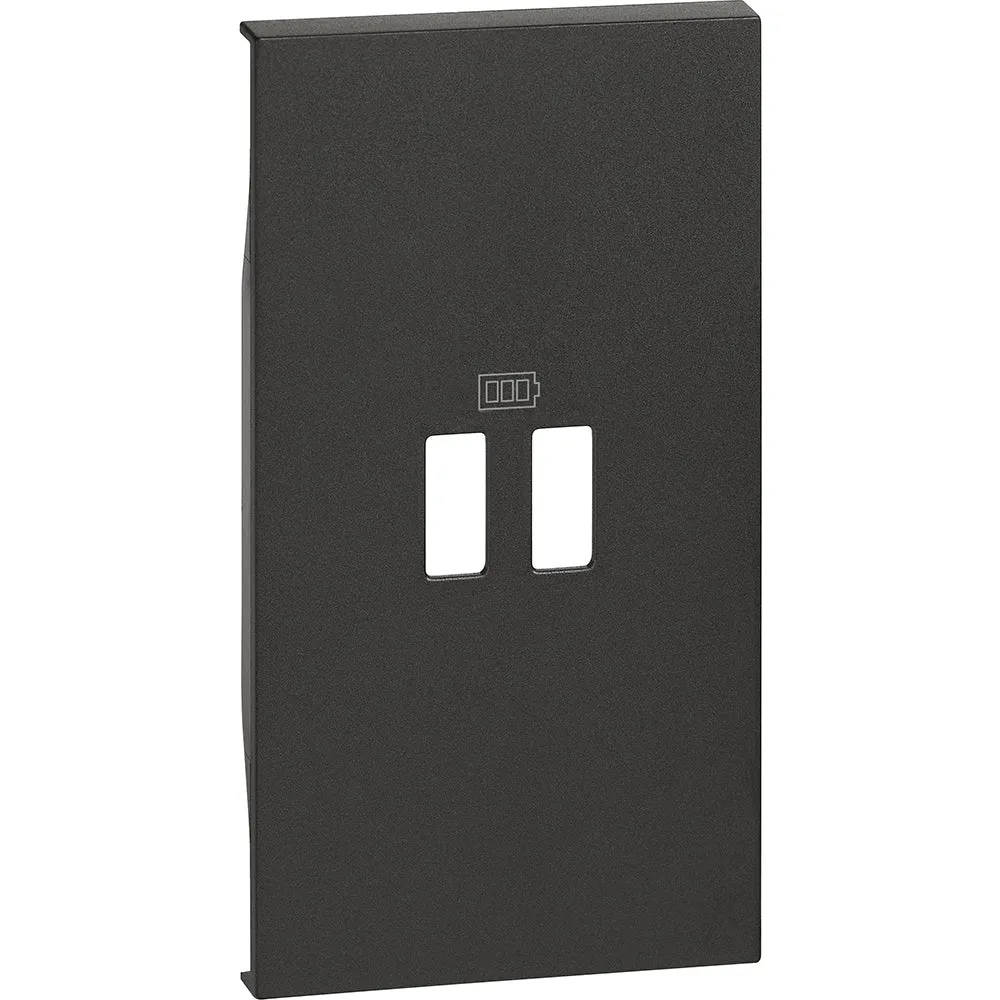 COVER BTICINO LIVING NOW PER ART. K4285C2, K4286C2, K4287C2 2 MODULI NERO/SABBIA/BIANCO