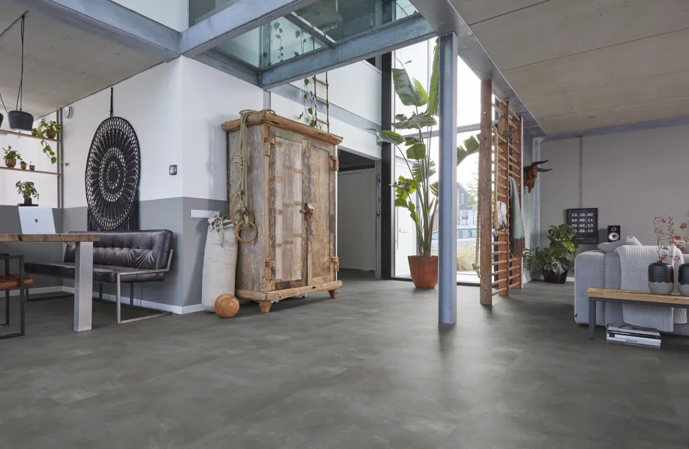 Floorlife Ealing XL Dark Grey 7211 Tegel Dryback VINYLE