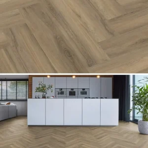 Floorlife Yup Herringbone Paddington Light Brun Dryback PVC