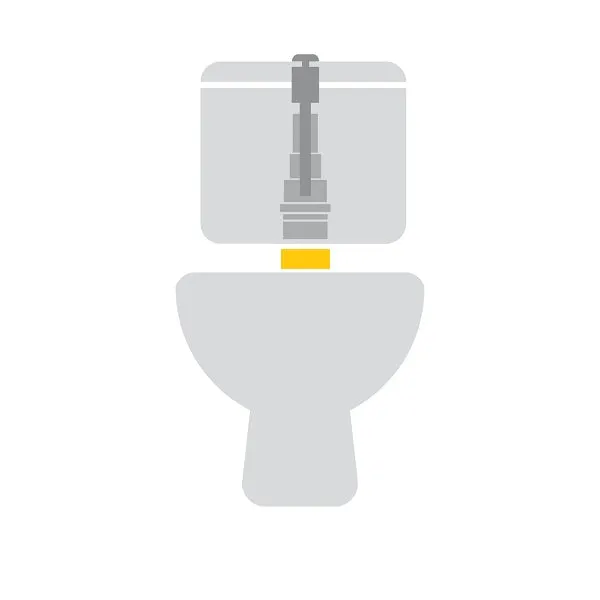 Joint cuvette - réservoir WC pour conduit de 150 mm