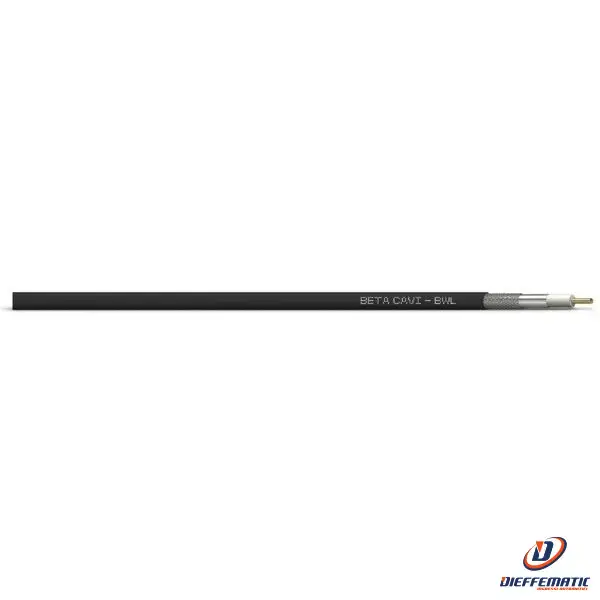Matassa Cavo Betacavi Bwl 400 Cu Vinyle Coax 10,30 Mm Pvc Nero 100mt