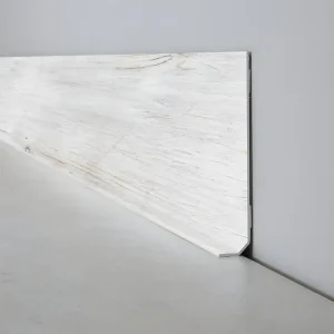Plinthe PVC lot de 25 L200xH. 8cm - Bois Cérusé - VINYLE