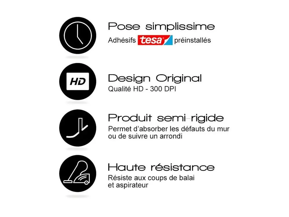 Plinthe PVC lot de 25 L200xH. 8cm - Chêne Blanchi - VINYLE