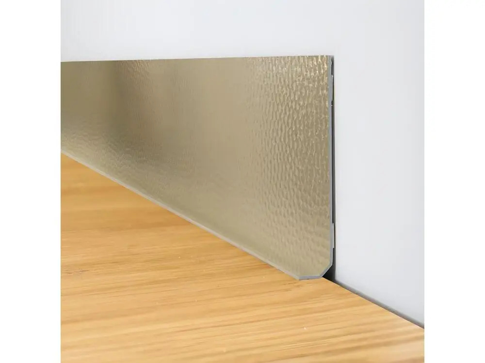 Plinthe PVC lot de 25 L200xH. 8cm - Laiton Martelé - VINYLE