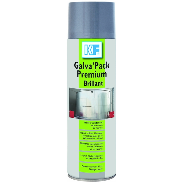 Revêtement galvanisant GALVA'PACK HAUT DE GAMME brillant - 500 mL - KF