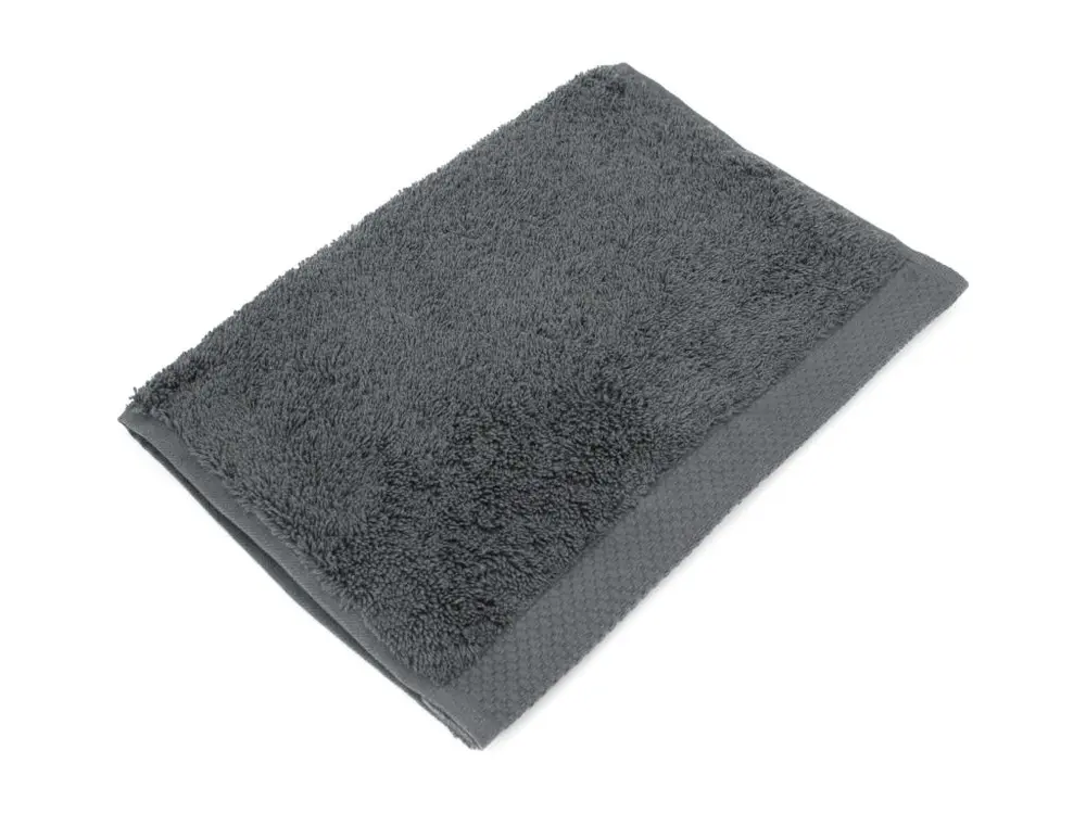 Ventilateur de Serviette Invité 33x50 cm NATUREL Anthracite 550 g/m2