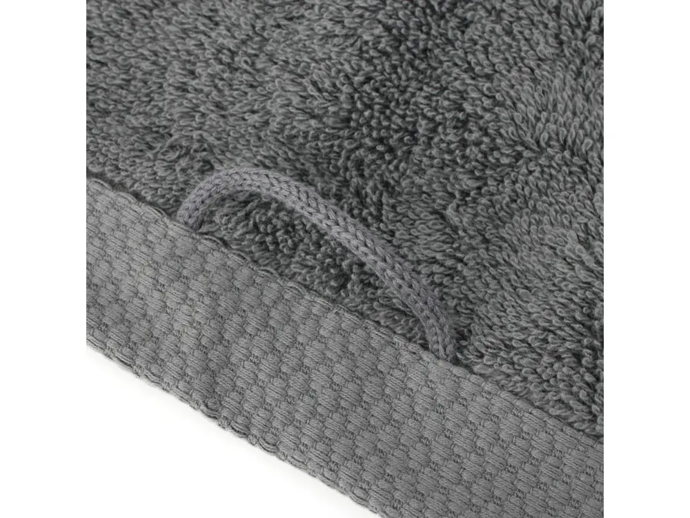 Ventilateur de Serviette Invité 33x50 cm NATUREL Anthracite 550 g/m2